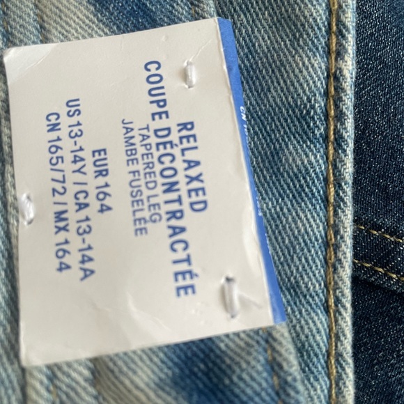 H&M Relaxed Tapered distressed jeans 13/14Y - Picture 3 of 5